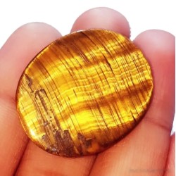 Piedra natural de ojo de tigre de 42.90CT con brillo dorado