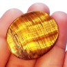 Piedra natural de ojo de tigre de 42.90CT con brillo dorado