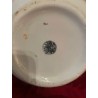Jarra Vintage Cartuja Pickman - Porcelana Blanca con Franjas Naranjas Art Deco