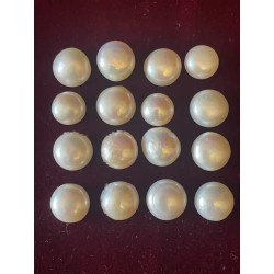 Lote 16 Perlas Naturales Nacaradas - 105,70 CT Colección Joyería Vintage