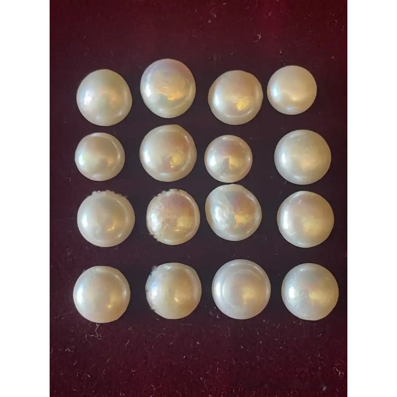 Lote 16 Perlas Naturales Nacaradas - 105,70 CT Colección Joyería Vintage