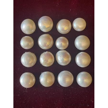 Lote 16 Perlas Naturales Nacaradas - 105,70 CT Colección Joyería Vintage