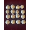 Lote 16 Perlas Naturales Nacaradas - 105,70 CT Colección Joyería Vintage