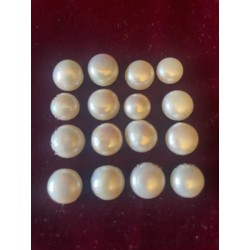 Lote 16 Perlas Naturales Nacaradas - 105,70 CT Colección Joyería Vintage