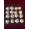 Lote 16 Perlas Naturales Nacaradas - 105,70 CT Colección Joyería Vintage