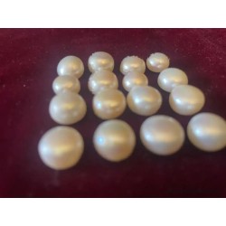 Lote 16 Perlas Naturales Nacaradas - 105,70 CT Colección Joyería Vintage