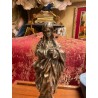 Escultura Virgen Inmaculada en Plata de Ley - Figura Religiosa Arte Sacro Vintage