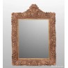 Espejo Vintage Marco Alabastro Tallado - Decoración Frutal Estilo Luis XVI 113cm