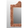 Espejo Vintage Marco Alabastro Tallado - Decoración Frutal Estilo Luis XVI 113cm