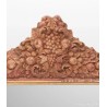 Espejo Vintage Marco Alabastro Tallado - Decoración Frutal Estilo Luis XVI 113cm