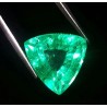 Esmeralda Natural Triangular 11.17CT - Gema Certificada Talla Trilliant Colombia