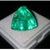 Esmeralda Natural Triangular 11.17CT - Gema Certificada Talla Trilliant Colombia