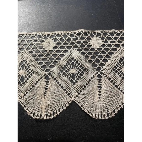 Encaje Antiguo Bolillos Vintage Pieza Textil Artesanal Coleccionista