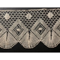 Encaje Antiguo Bolillos Vintage Pieza Textil Artesanal Coleccionista