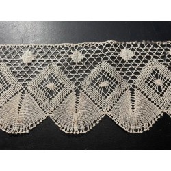 Encaje Antiguo Bolillos Vintage Pieza Textil Artesanal Coleccionista