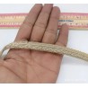 Entredos Encaje Dorado Vintage Tejido Metálico Artesanal