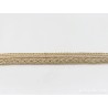 Entredos Encaje Dorado Vintage Tejido Metálico Artesanal