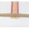 Entredos Encaje Dorado Vintage Tejido Metálico Artesanal