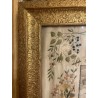 Bordado Religioso Antiguo Inmaculada Virgen María Obra Maestra Textil Seda y Oro