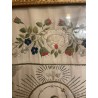Bordado Religioso Antiguo Inmaculada Virgen María Obra Maestra Textil Seda y Oro