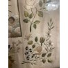 Bordado Religioso Antiguo Inmaculada Virgen María Obra Maestra Textil Seda y Oro
