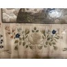 Bordado Religioso Antiguo Inmaculada Virgen María Obra Maestra Textil Seda y Oro