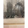 Grabado Vintage Catedral Sevilla Giralda Arte Arquitectónico Histórico