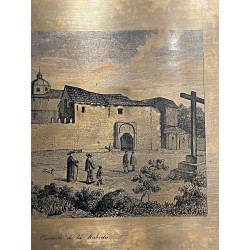 Grabado Histórico Convento de la Rábida Técnica Cobre Arte Colonial