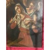 Pintura Religiosa Virgen de la Soledad Siglo XVIII Arte Sacro Barroco