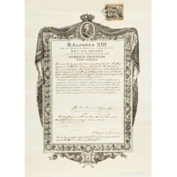 Documento firmado por el rey