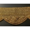 Encaje Vintage Cinta Dorada Metalizada Artesanía Textil Antiguo