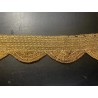 Encaje Vintage Cinta Dorada Metalizada Artesanía Textil Antiguo