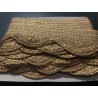 Encaje Vintage Cinta Dorada Metalizada Artesanía Textil Antiguo