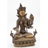 Estatua Budista Verde Tara Bronce Tibetano Arte Meditación Oriental