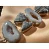 Pulsera Plata Ágatas Naturales Diseño Artesanal Contemporáneo