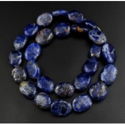 Collar Sodalita Azul Natural Piedras Ovaladas Joyería Premium - 368 CT