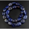 Collar Sodalita Azul Natural Piedras Ovaladas Joyería Premium - 368 CT