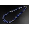 Collar Sodalita Azul Natural Piedras Ovaladas Joyería Premium - 368 CT