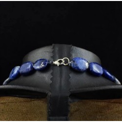 Collar Sodalita Azul Natural Piedras Ovaladas Joyería Premium - 368 CT