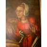 Pintura Religiosa Descendimiento Óleo Flamenco Siglo XVI Arte Sacro