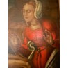 Pintura Religiosa Descendimiento Óleo Flamenco Siglo XVI Arte Sacro