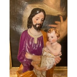 Esculturas Religiosas Cartuja Pickman San José y Virgen con Niño