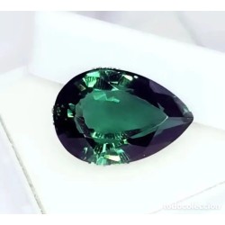 Amatista Verde Natural Corte Pera Certificada Colección Premium