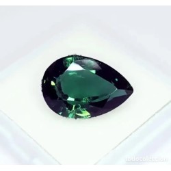 Amatista Verde Natural Corte Pera Certificada Colección Premium