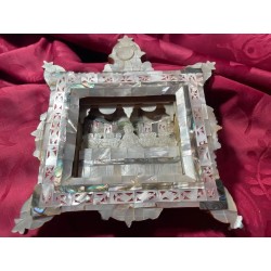Cuadro Santa Cena en Nácar - Relieve Artesanal Última Cena - Arte Religioso