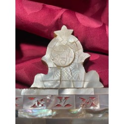 Cuadro Santa Cena en Nácar - Relieve Artesanal Última Cena - Arte Religioso