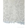 Colcha Encaje Mecánico Crudo Mediados S.XX - Tejido Floral Vintage 204x256cm