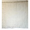 Colcha Encaje Mecánico Crudo Mediados S.XX - Tejido Floral Vintage 204x256cm