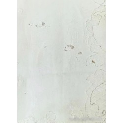 Colcha Encaje Mecánico Crudo Mediados S.XX - Tejido Floral Vintage 204x256cm
