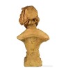 Busto Terracota Joven con Sombrero S.XX - Escultura Firmada G.Omerth 43cm